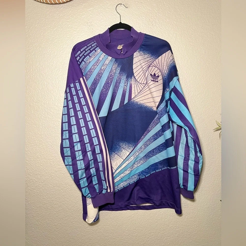 ⚽️Adidas Vintage 90s Long Sleeve Goal Keeper Soccer Jersey⚽️ - Picture 2 of 15